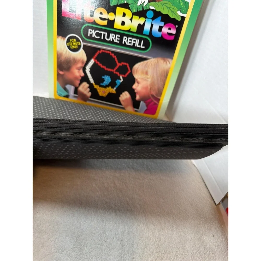 VTG‎ 1981 Lite Brite w Orig Box 92 Blank Refill Guides Disney DuckTales NO PEGS